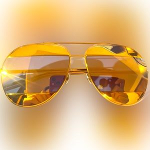 Dior gold sunglasses